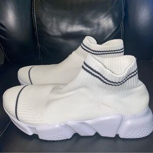 Sporty Knit Sock Slip-On Sneakers